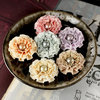 Prima - Cartier Collection - Ribbon Flower Embellishments - Driftwood