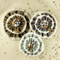 Prima - Be Charmed Collection - Fabric Flower Embellishments - Mystra