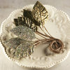 Prima - Aglow Collection - Leaves Embellishments - Gold