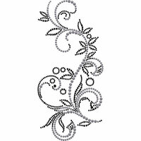 Prima - Say It In Crystals and Pearls Collection - Self Adhesive Jewel Art - Bling - Swirl - Almanac