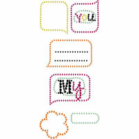 Prima - Say It In Crystals Collection - Self Adhesive Jewel Art - Bling - Doodle-Deux - Mix 2