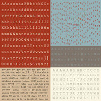 Prima - En Francais Collection - Cardstock Stickers - Alphabet - Typeset