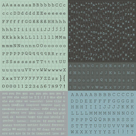 Prima - Nature Garden Collection - Cardstock Stickers - Alphabet - Typeset
