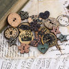 Prima - Almanac Collection - Wood Embellishments - Buttons