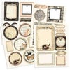 Prima - Almanac Collection - Chipboard Stickers with Glitter Accents