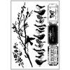 Prima - Songbird Collection - Cling Mounted Rubber Stamps