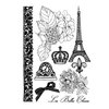 Prima - En Francais Collection - Cling Mounted Rubber Stamps