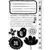 Prima - Doodle-Deux Collection - Cling Mounted Rubber Stamps