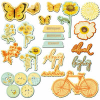 Prima - Sun Kiss Collection - Chipboard Pieces
