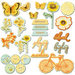 Prima - Sun Kiss Collection - Chipboard Pieces