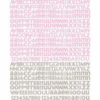 Prima - Meadow Lark Collection - Textured Stickers - Alphabet