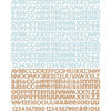 Prima - Fairy Belle Collection - Textured Stickers - Alphabet