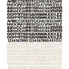 Prima - Almanac Collection - Textured Stickers - Alphabet