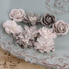Prima - Miss Godivas Collection - Fabric Flower Embellishments - Pebble
