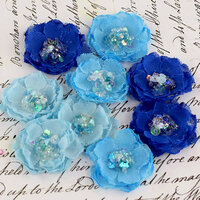 Prima - Tasha Collection - Fabric Flower Embellishments - Jewel