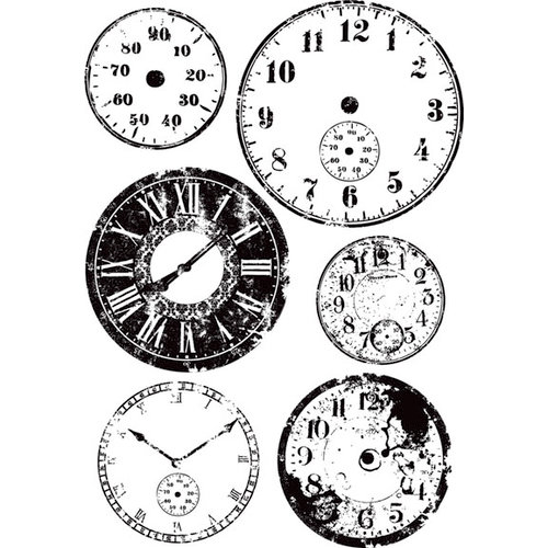 Prima - Cling Mounted Rubber Stamps - Tempus Fugit