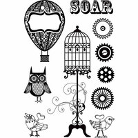 Prima - Cling Mounted Rubber Stamps - Steam Punk