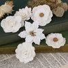 Prima - Tivona Collection - Flower Embellishments - Large - White Mix