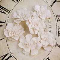 Prima - Parisa Collection - Flower Embellishments - Aspen White