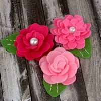 Prima - Hermosa Collection - Fabric Flower Embellishments - Rose