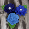 Prima - Hermosa Collection - Fabric Flower Embellishments - Blueberry
