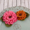 Prima - Cascade Collection - Fabric Flower Embellishments - Currant
