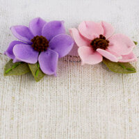 Prima - Sassy Collection - Fabric Flower Embellishments - Petunia