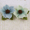 Prima - Sassy Collection - Fabric Flower Embellishments - Aqua
