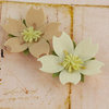 Prima - Merelle Collection - Fabric Flower Embellishments - Oatmeal