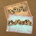 Prima - Craftsman Collection - Wood Embellishments - Scrabble Words - Strong, Perfect