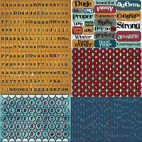 Prima - Craftsman Collection - Cardstock Stickers - Tiny Alphabets