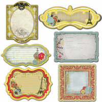 Prima - Welcome to Paris Collection - Journaling Notecards Set