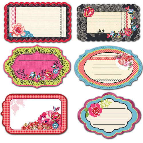 Prima - Rosarian Collection - Journaling Notecards Set