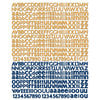 Prima - Craftsman Collection - Textured Stickers - Alphabet