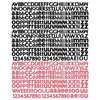 Prima - Romance Novel Collection - Textured Stickers - Alphabet