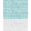 Prima - Zephyr Collection - Textured Stickers - Alphabet