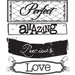 Prima - Zephyr Collection - Clear Acrylic Stamps - Mix 2