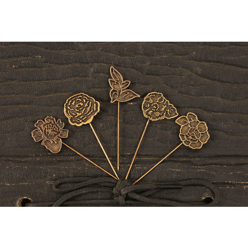 Prima - Rosarian Collection - Metal Embellishments - Pins