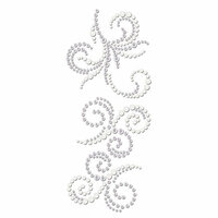 Prima - Say It In Crystals and Pearls Collection - Self Adhesive Jewel Art - Bling - Swirl - Zephyr