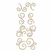 Prima - Say It In Crystals Collection - Self Adhesive Jewel Art - Bling - Mini Swirls - Rondelle