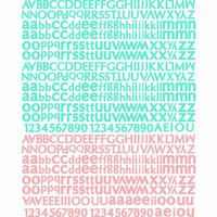 Prima - Firefly Collection - Textured Stickers - Alphabet