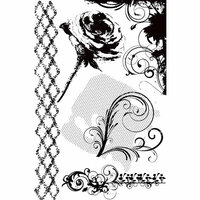 Prima - Firefly Collection - Cling Mounted Rubber Stamps