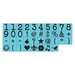 Prima - Prima Press - Rubber Mounted Stamps - Alphabet - Numbers and Dingbat