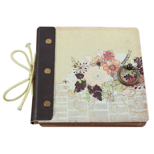 Prima - Mixed Media Album - 6.25 x 6.25 - Flowers