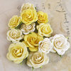 Prima - Interlude Collection - Flower Embellishments - Yellow