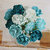 Prima - Serenade Collection - Flower Embellishments - Turquoise