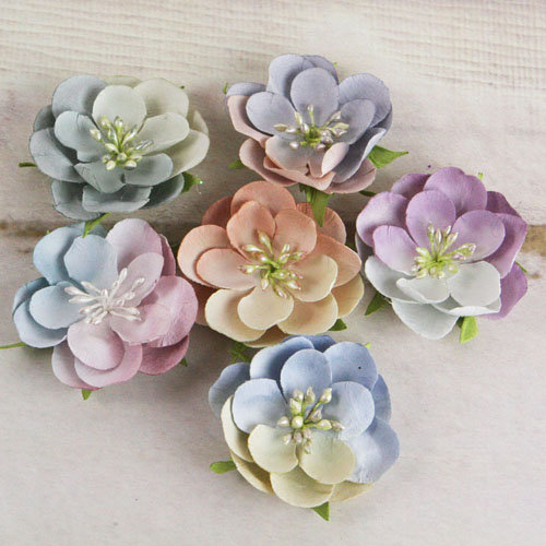Prima - Prelude Collection - Flower Embellishments - Vintage Mix