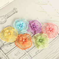 Prima - Vibrato Collection - Fabric Flower Embellishments - Mix 1