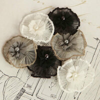 Prima - Vibrato Collection - Fabric Flower Embellishments - Mix 3