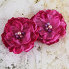 Prima - Banda Collection - Fabric Flower Embellishments - Pink